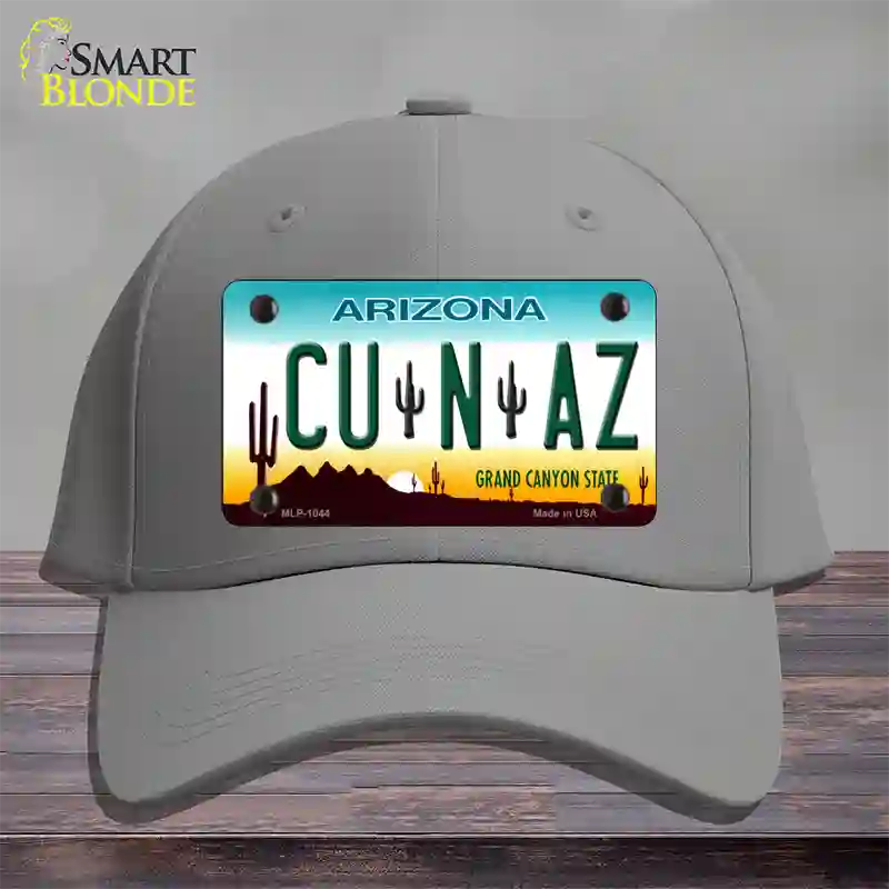 Cu N Az Novelty License Plate Hat Cotton / Gray