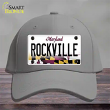 Rockville Maryland Novelty License Plate Hat Cotton / Gray