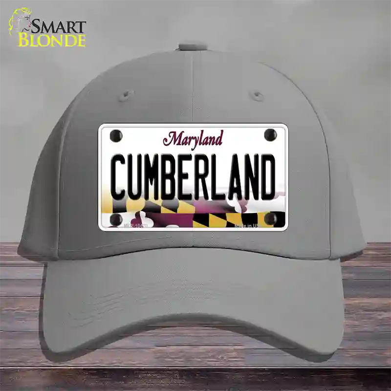 Cumberland Maryland Novelty License Plate Hat Cotton / Gray