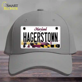 Hagerstown Maryland Novelty License Plate Hat Cotton / Gray