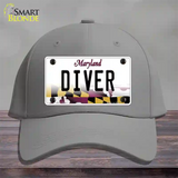 Diver Maryland Novelty License Plate Hat Cotton / Gray