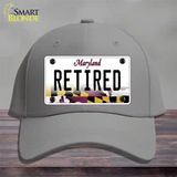 Retired Maryland Novelty License Plate Hat Cotton / Gray