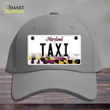 Taxi Maryland Novelty License Plate Hat Cotton / Gray