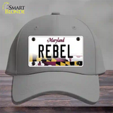 Rebel Maryland Novelty License Plate Hat Cotton / Gray