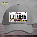 Fort McHenry Maryland Novelty License Plate Hat Cotton / Gray