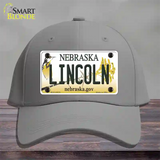 Lincoln Nebraska Novelty License Plate Hat Cotton / Gray