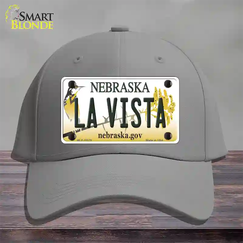 La Vista Nebraska Novelty License Plate Hat Cotton / Gray