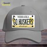 Go Huskers Nebraska Novelty License Plate Hat Cotton / Gray