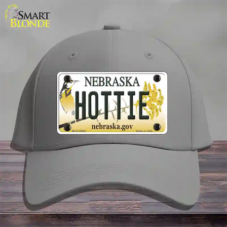 Hottie Nebraska Novelty License Plate Hat Cotton / Gray