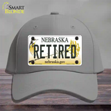 Retired Nebraska Novelty License Plate Hat Cotton / Gray