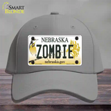 Zombie Nebraska Novelty License Plate Hat Cotton / Gray