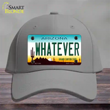 Whatever Arizona Novelty License Plate Hat Cotton / Gray