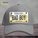 Bad Boy Nebraska Novelty License Plate Hat Cotton / Gray