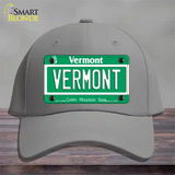 Vermont Green Mountain State Novelty License Plate Hat Cotton / Gray