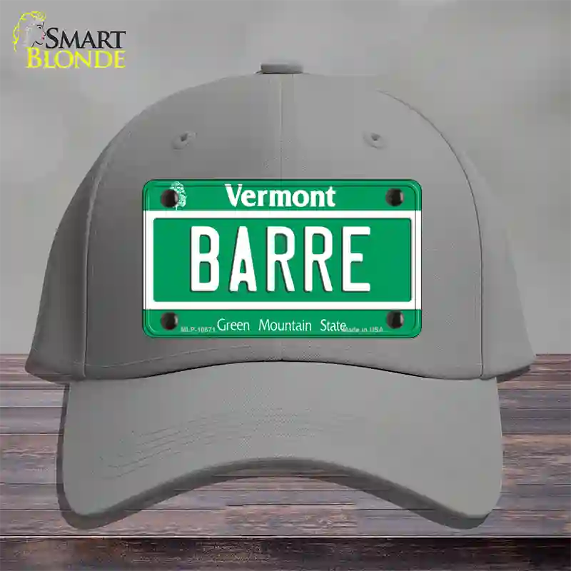 Barre Vermont Novelty License Plate Hat Cotton / Gray