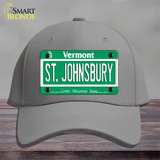 St Johnsbury Vermont Novelty License Plate Hat Cotton / Gray