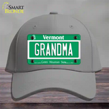 Grandma Vermont Novelty License Plate Hat Cotton / Gray