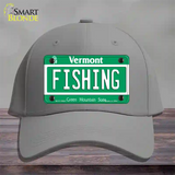 Fishing Vermont Novelty License Plate Hat Cotton / Gray