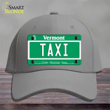 Taxi Vermont Novelty License Plate Hat Cotton / Gray