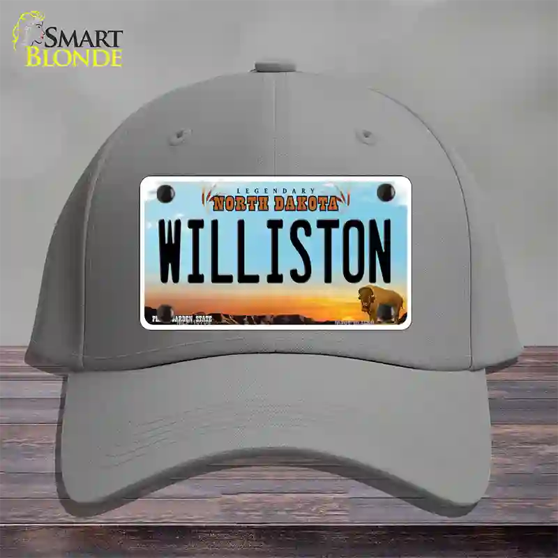 Williston North Dakota Novelty License Plate Hat Cotton / Gray