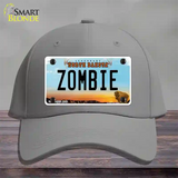 Zombie North Dakota Novelty License Plate Hat Cotton / Gray