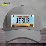 Jesus North Dakota Novelty License Plate Hat Cotton / Gray