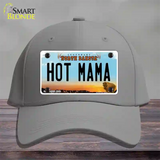 Hot Mama North Dakota Novelty License Plate Hat Cotton / Gray