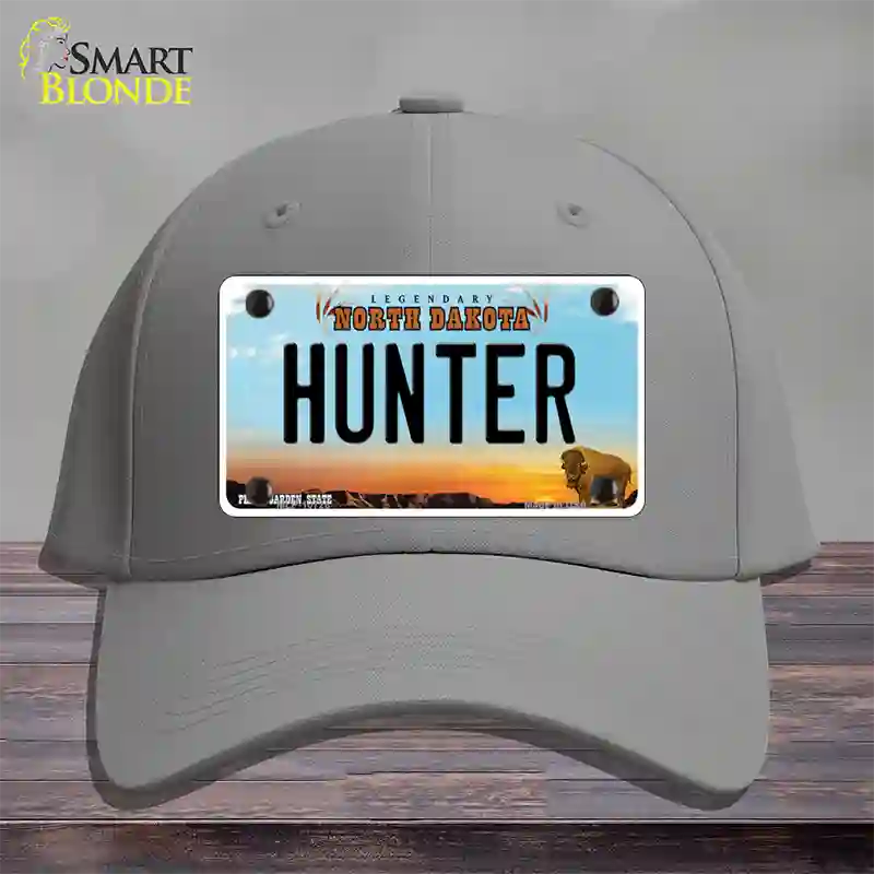 Hunter North Dakota Novelty License Plate Hat Cotton / Gray