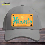 Namaste Novelty License Plate Hat Cotton / Gray