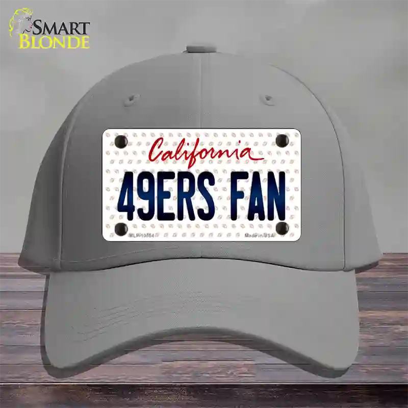 49ERS Fan California Novelty License Plate Hat Cotton / Gray