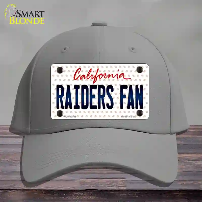 Raiders Fan California Novelty License Plate Hat Cotton / Gray