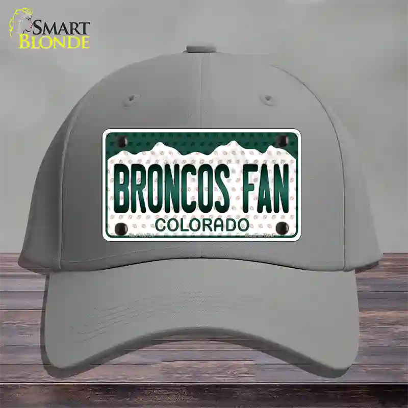 Broncos Fan Colorado Novelty License Plate Hat Cotton / Gray