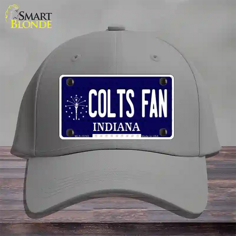 Colts Fan Indiana Novelty License Plate Hat Cotton / Gray