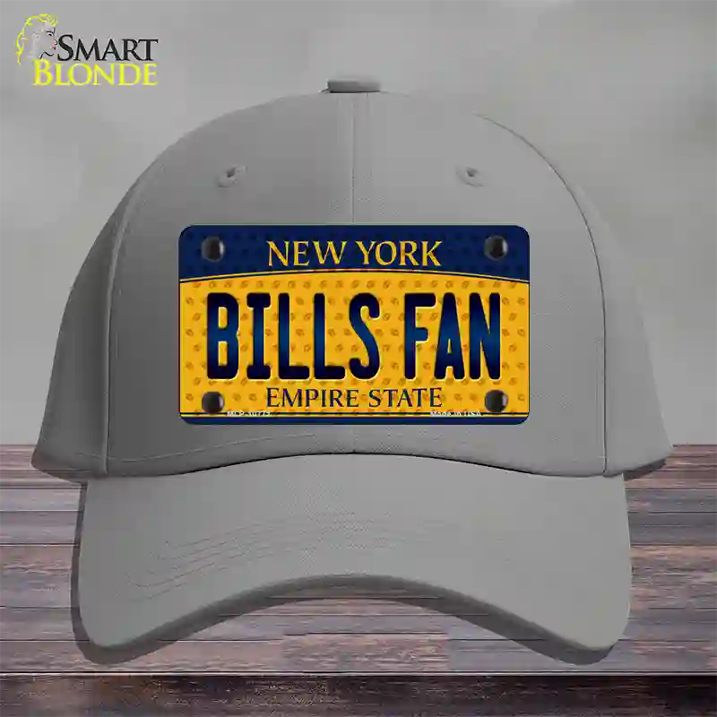 Bills Fan New York Novelty License Plate Hat Cotton / Gray