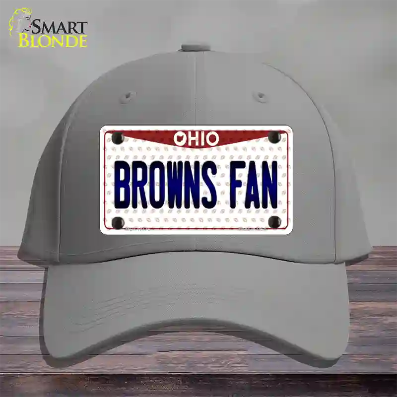 Browns Fan Ohio Novelty License Plate Hat Cotton / Gray