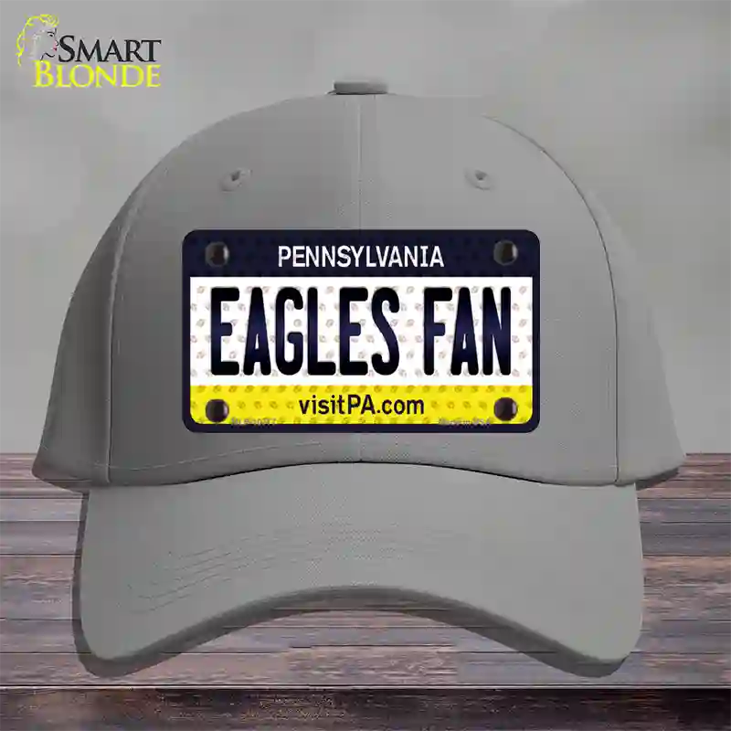 Eagles Fan Pennsylvania Novelty License Plate Hat Cotton / Gray