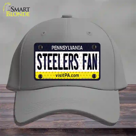 Steelers Fan Pennsylvania Novelty License Plate Hat Cotton / Gray