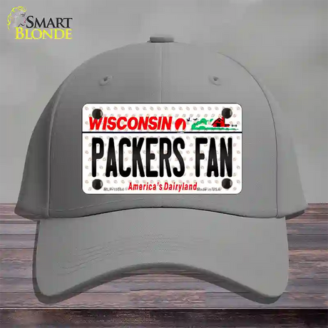 Packers Fan Wisconsin Novelty License Plate Hat Cotton / Gray