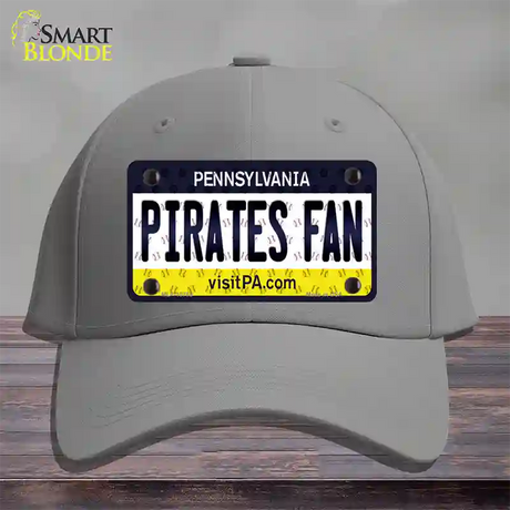 Pirates Fan Pennsylvania Novelty License Plate Hat Cotton / Gray