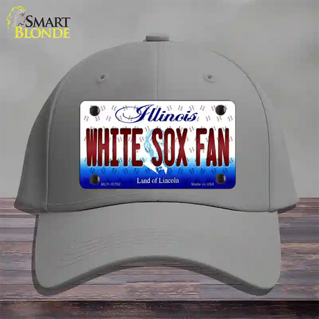 White Sox Fan Illinois Novelty License Plate Hat Cotton / Gray