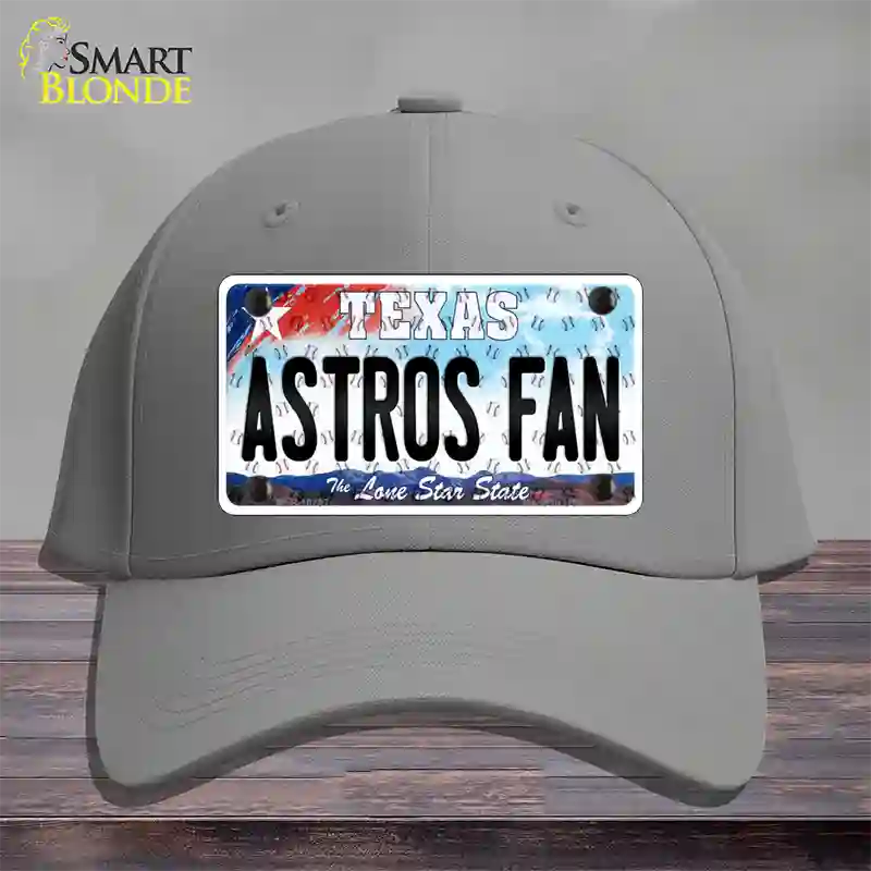 Astros Fan Texas Novelty License Plate Hat Cotton / Gray