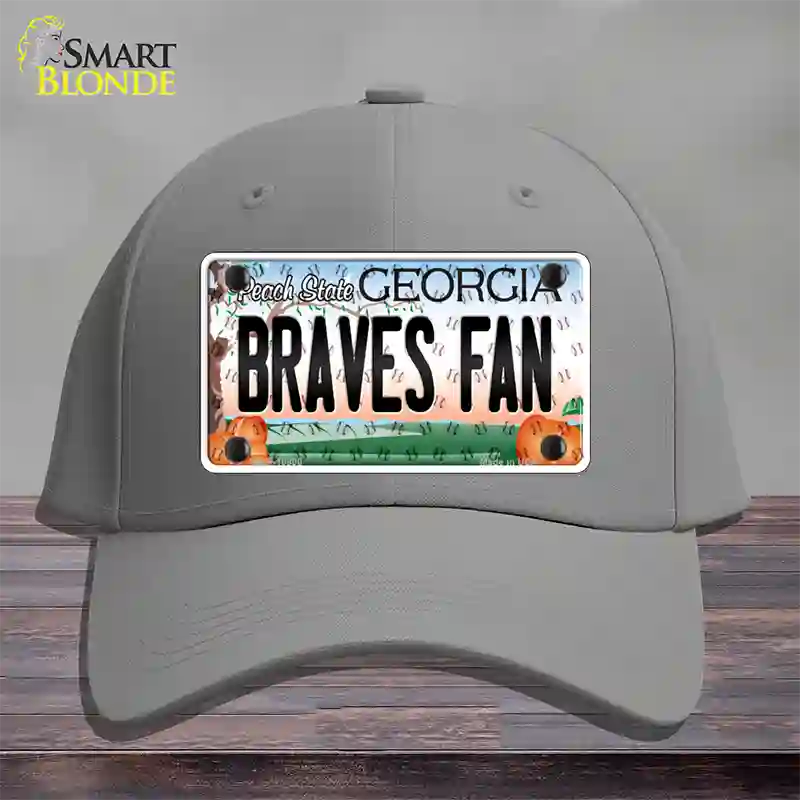 Braves Fan Georgia Novelty License Plate Hat Cotton / Gray