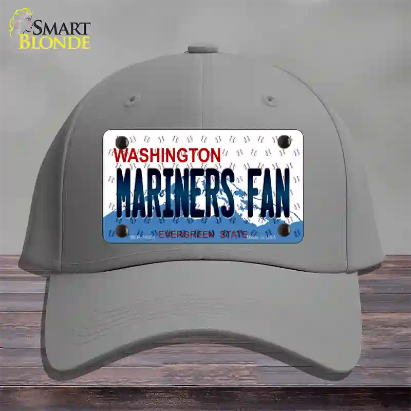 Mariners Fan Washington Novelty License Plate Hat Cotton / Gray