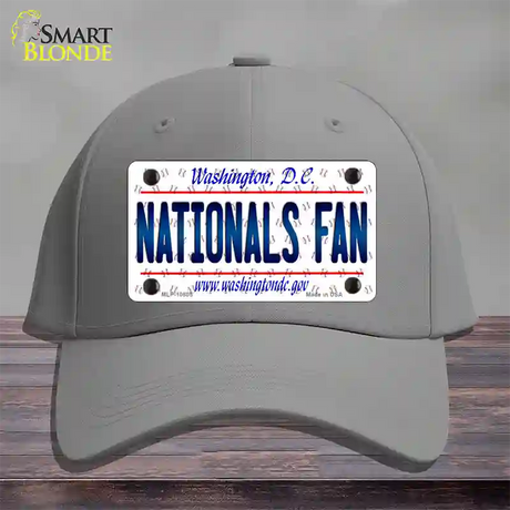 Nationals Fan Washington DC Novelty License Plate Hat Cotton / Gray