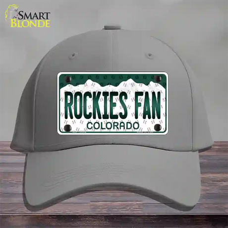 Rockies Fan Colorado Novelty License Plate Hat Cotton / Gray