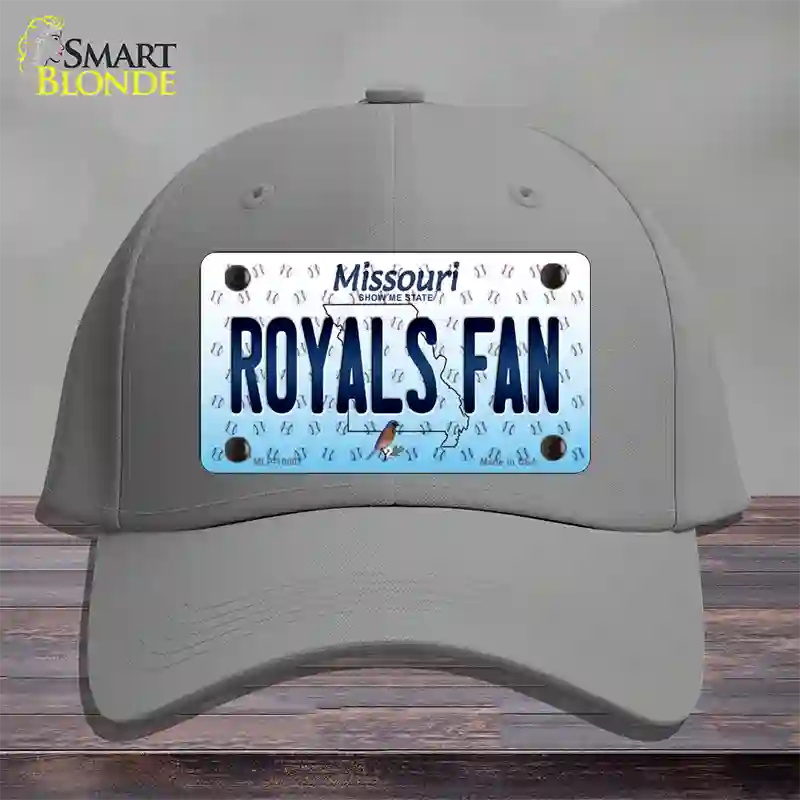 Royals Fan Missouri Novelty License Plate Hat Cotton / Gray