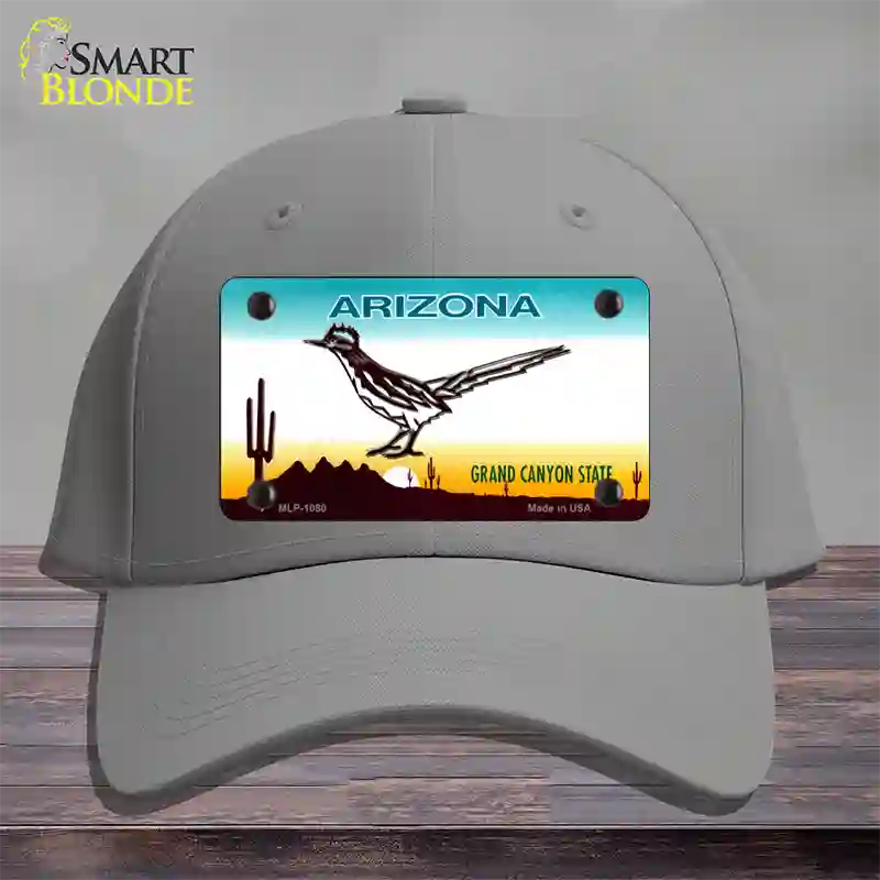 Roadrunner Arizona Novelty License Plate Hat Cotton / Gray