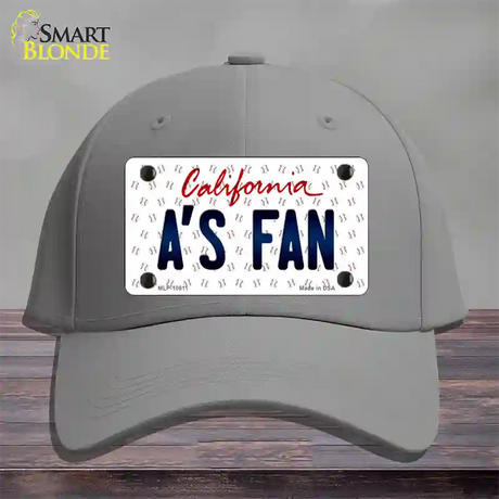 As Fan California Novelty License Plate Hat Cotton / Gray