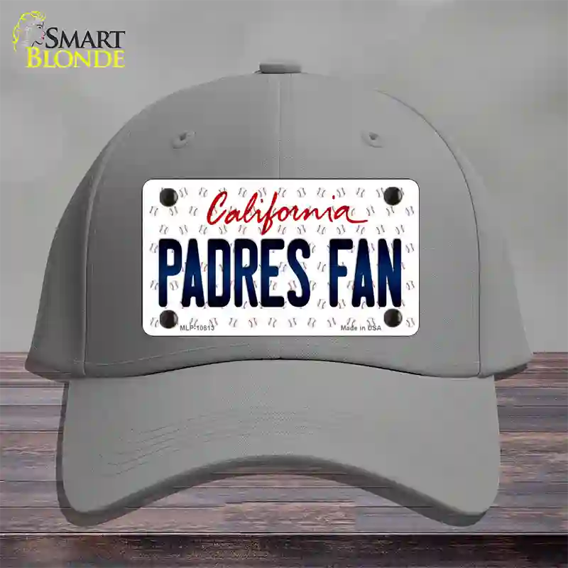 Padres Fan California Novelty License Plate Hat Cotton / Gray