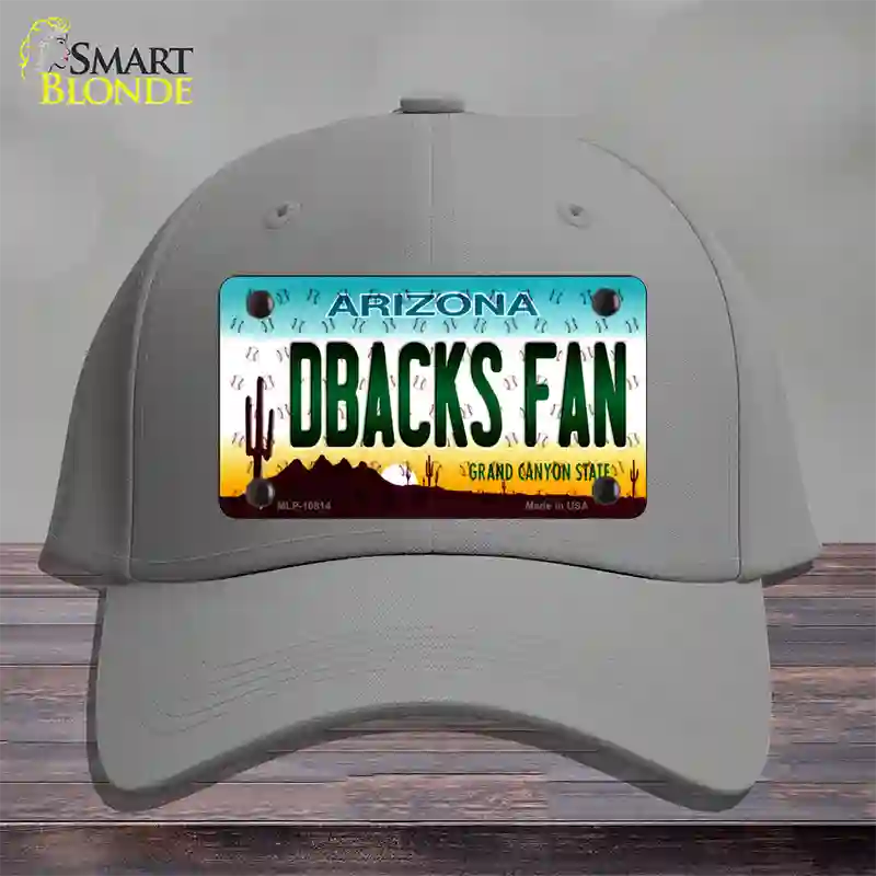 Dbacks Fan Arizona Novelty License Plate Hat Cotton / Gray